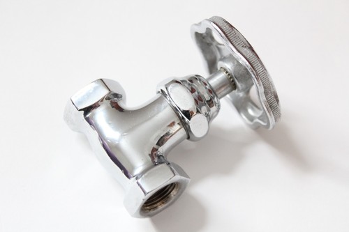 antico rubinetto spegnimento valvola dritta | ruota fiori standard vintage bagno deco - Foto 8 di 21