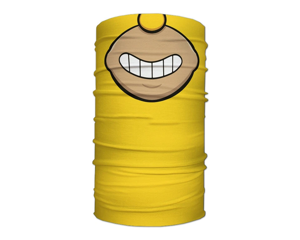 Washable Fabric Face Cover Neck Gaiter Homer Smile Design Print EU Made - Image 2 of 4