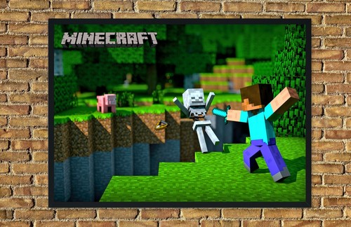 Epic Minecraft Battle Poster – Steve vs. Skeleton Archer - Picture 5 of 7