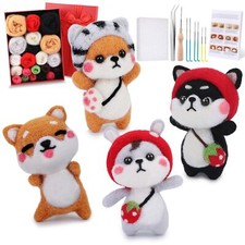 Needle Felting Kit For Beginners Needle Felting Starter Kit With 6 Pcs Colorful