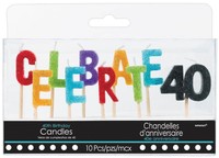 Celebrate 40 Pick Candles on sale Celebrate 40 Pick Candles on sale