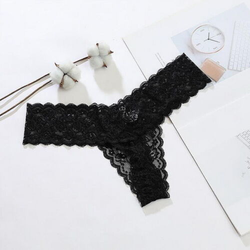 Women Ladies Lace Sexy Thong G-String Brief Panties Knickers Lingerie Underwear - Picture 17 of 37