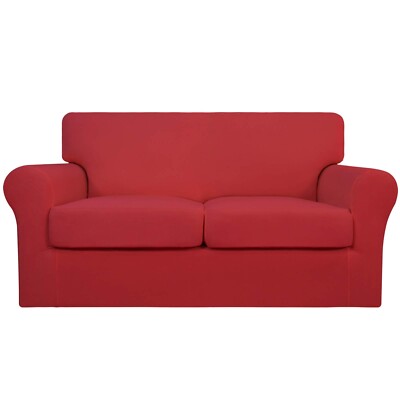 Easy-Going 3 Pieces Stretch Soft Couch Cover for Dogs - Washable Sofa Slipcov...