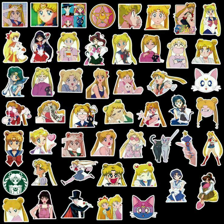 Sailor Moon Theme 50pcs Sticker Pack JDM Car Motorcycle Racing