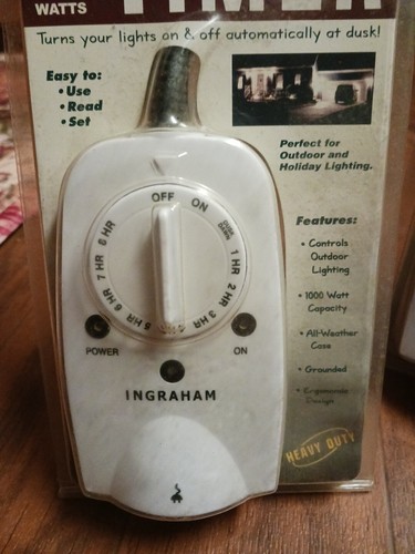 Ingraham 12/806 Photo Electric Outlet Switch Power On / Off timer - Picture 3 of 9