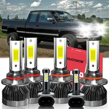 LED Headlight Kit Fog Lights Bulb High/Low Beam For Chevrolet C2500 1999-2000