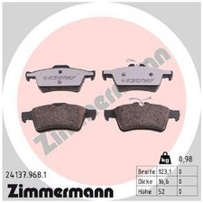 Satz Bremsbeläge Bremsklötze hinten für Volvo V50 545 id56234