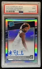 2020-21 Donruss Optic Anthony Edwards Rated Rookie Auto Holo RC #151 PSA 9