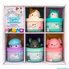 Squishmallows 229079RF Scented Slime Jars 5-Piece Collectors Edition