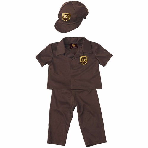 UPS Courier Delivery Driver Occupation Baby Infant Toddler Boys Costume - Picture 3 of 3