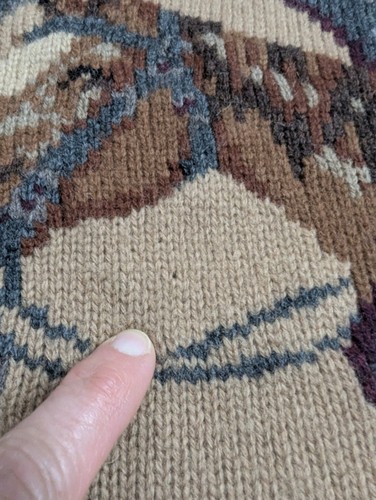 Vintage 90s Ralph Lauren Horseshoe Equestrian Horse Wool Sweater Size 3XL READ - Bild 4 von 23