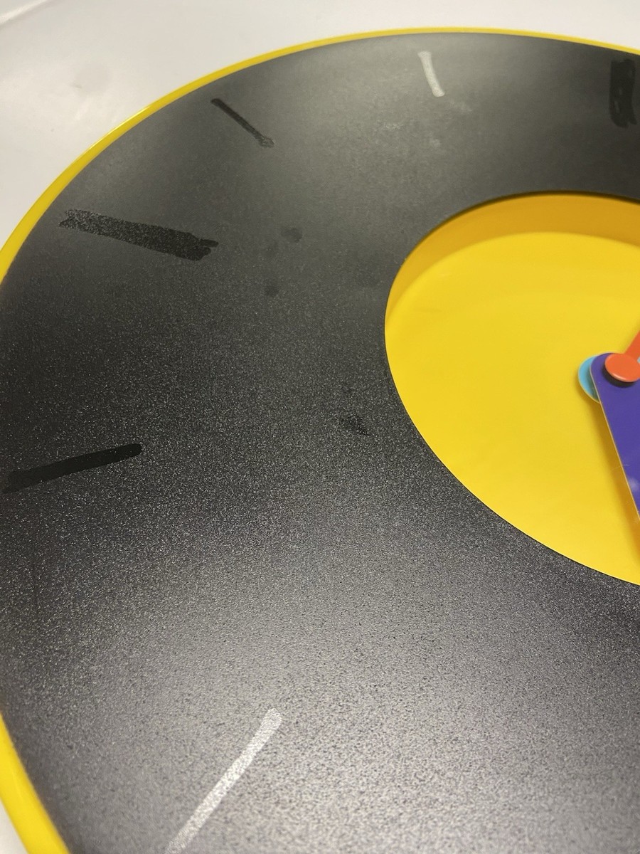 VINTAGE 90S IKEA PLADDRA WALL CLOCK BY CHENYI KE - RETRO COLORFUL