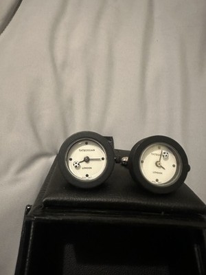 Tateossian London RT Cufflinks   Soccer Watch Dial Design   Luxury Men s Item