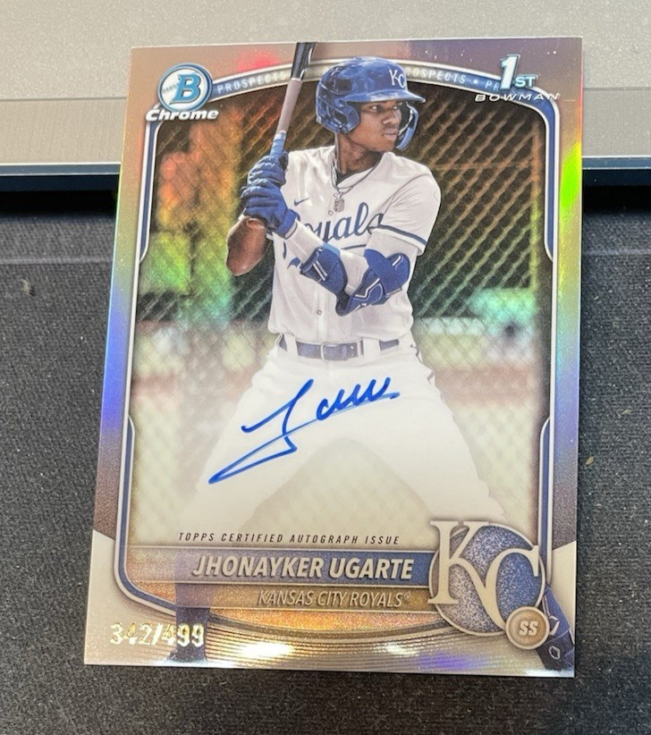 2025 Bowman - Chrome Prospect Autographs Jhonayker Ugarte #CPA-JU Refractor /499