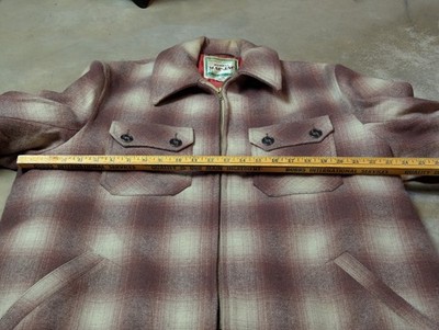 ジャケット・アウター 50's Vintage Wool Jacket VINTAGE WOOL JACKET SHADOW PLAID MERRILL MAC JAC BELTED BACK 50s