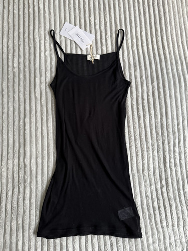 american vintage White Linen and Cotton Blend Tank Top