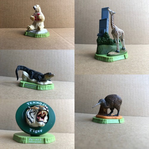 KAIYODO Zoo Polar Bears Tigers Crocodiles Statue Figurine Collector Toy 1x / 5x - Picture 11 of 11