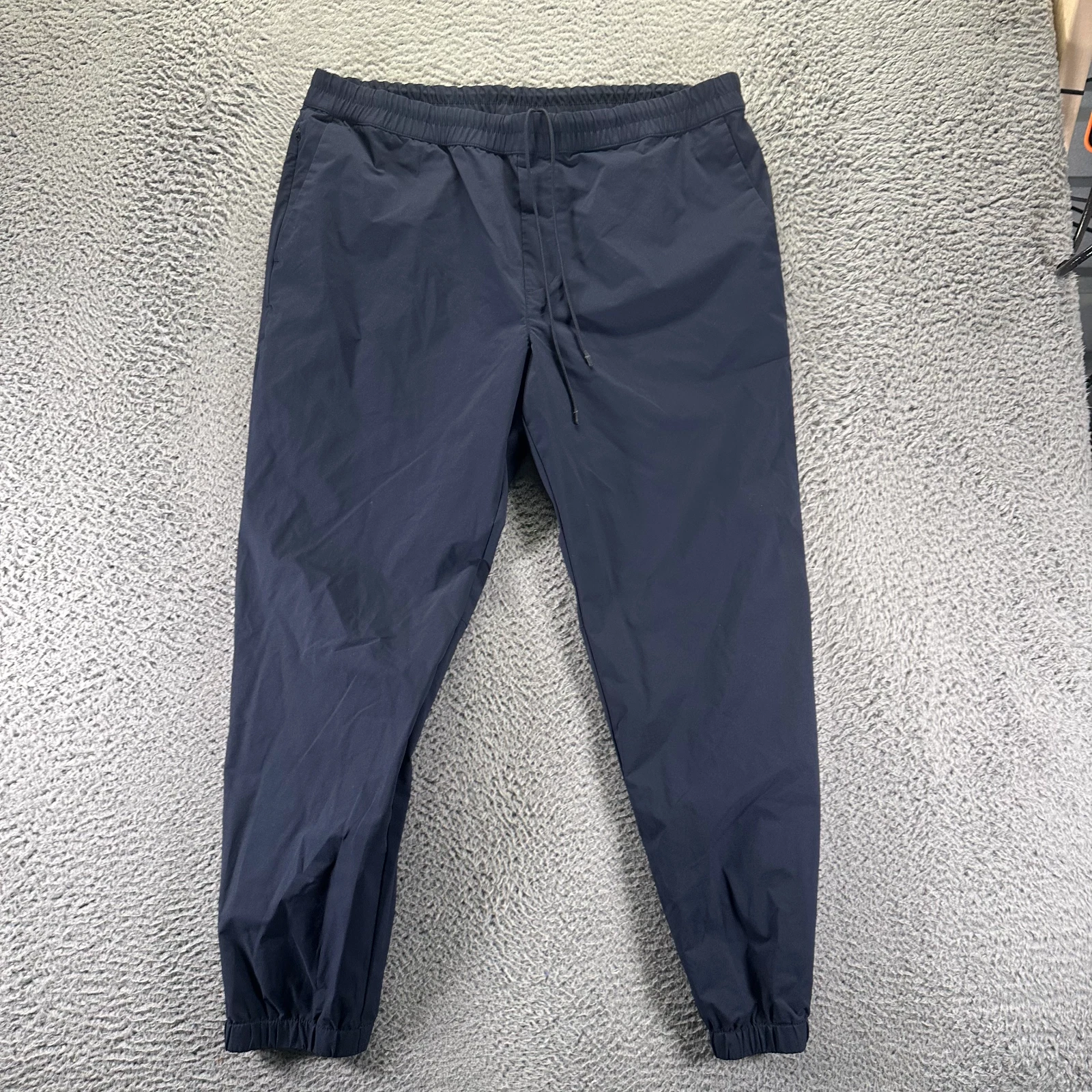 Banana Republic Pant Mens XL Blue Polyester Jogger Tapered Slim Performance Gym