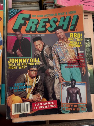 Fresh! magazine June 1990 Johnny Gill BBD Bobby Brown M.C. Hammer Hip Hop Histor