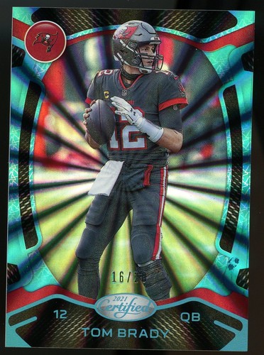 2021 Certified Holo Blue Laser #86 Tom Brady Buccaneers /20
