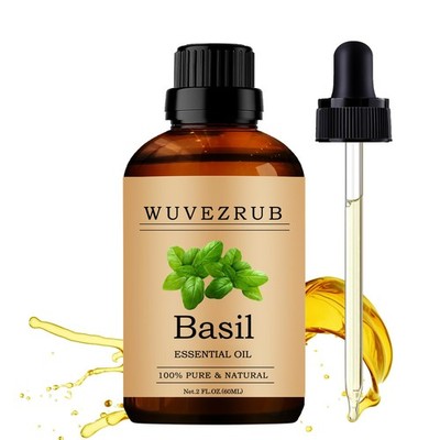 Basil Essential Oils 60ML, 100% Pure and Natural Essential Oil for Aromathera...