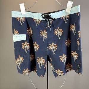 Rip Curl Swim Trunks Mens 36 Palms Print Board Shorts Bathing Suit Pool Surf