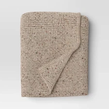 Marled Knit Throw Neutral - Threshold