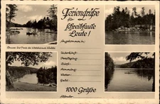 RPPC Waldschenke Ebnsee Germany vintage postcard r307