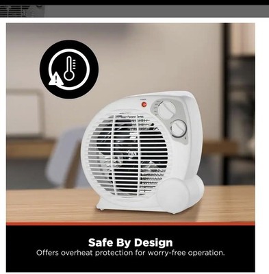 1500W Electric Space Heater with Forced Air And Fan for Office and Home NewInBox