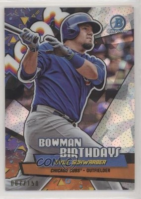 2018 Bowman Birthdays Atomic Refractor 7/150 Kyle Schwarber #BB-KS o7m