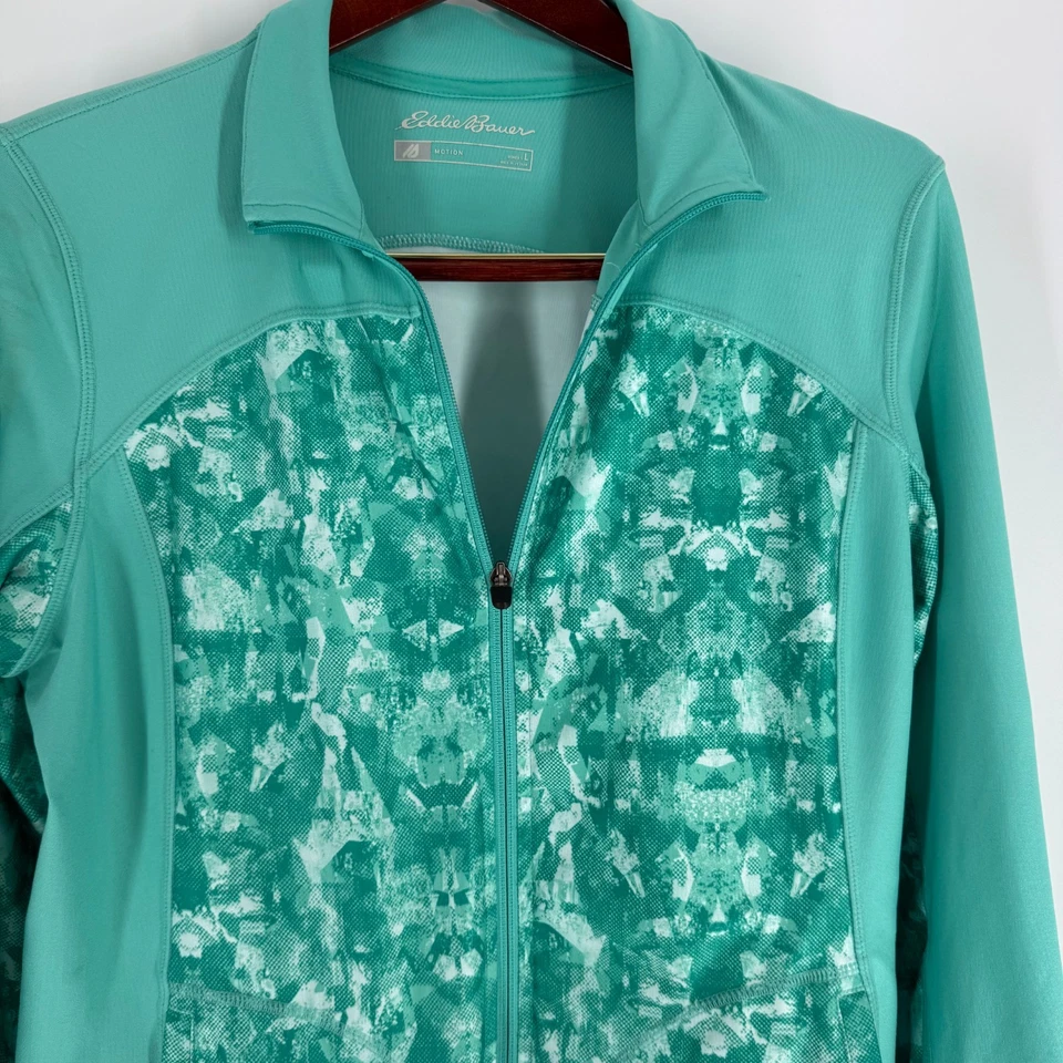 Chaqueta Eddie Bauer Motion Camuflada Clásica Cremallera Completa Ropa Activa Tel Verde Talla L Foto 2 de 4
