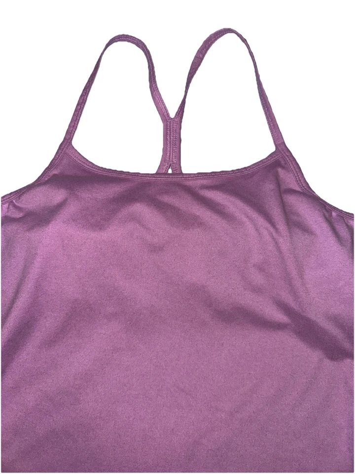 Camiseta sin mangas Tek Gear Workout Gear rosa mediana con sujetador para mujer Foto 2 de 4