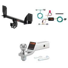 CURT Trailer Hitch Tow Package With Receiver, Wiring, #45295 Ball Mount - 13467