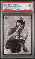 2025 Topps Update VLADIMIR GUERRERO JR. Keegan Hall Art Card SSP #KHAC-23 PSA 10