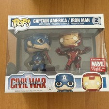 Funko Pop Marvel Collector Corps Capitán América y Iron Man Pack de 2 figuras de vinilo