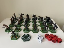 LOTR Lord of the Rings Combat Hex Tradeable Figures x  25  Plus Dice - Excellent