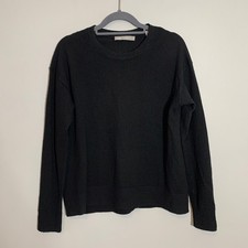 Vince Black Wool Cashmere Crew Neck Long Sleeve Sweater Size S