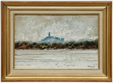 Joseph Petrysepp (1912-1984) - Framed Oil, View into Bitsch Land