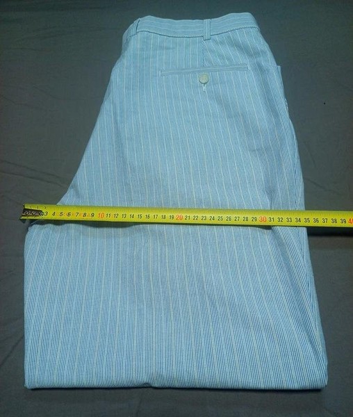 Men St. Michael Trousers White Cotton 38 / XL / 52