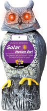 Solar Owl with Colored Flashing Eyes, Rotating Head, Hoot Sound, Motion Detector