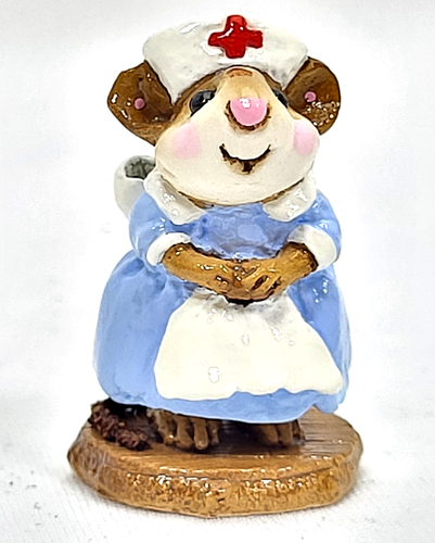Vintage Wee Forest Folk Mousey Nurse Annette Petersen ©1983 M-95 signiert AP-wf119