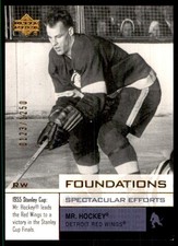 2002-03 Upper Deck Foundations Gordie Howe 0123/1250 Detroit Red Wings #102