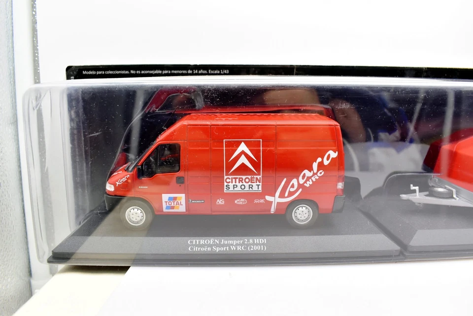 Modelo Coche Rally 1:43 Citroen Jumper 2 HDI Sport WRC + Remolque Vehículos Foto 2 de 3