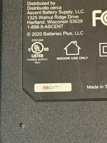 Nuon 90W AC Adapter Model COM12923 / LPA90WU
