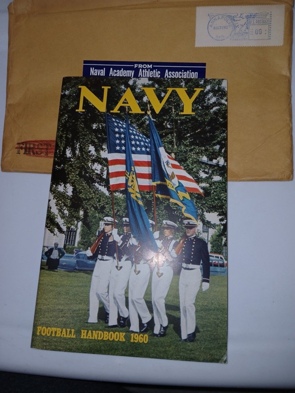 1960 Naval Academy Football Media Guide Joe Bellino’s Senior & Heisman Year