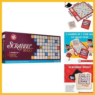 Board Game Bingo 3 9.5in Games Scrabble 1 Pack Classic