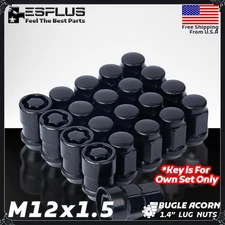 24 Pc Toyota Universal Wheel Lock M12x1.5 Black Fit 4Runner/Tacoma/Tundra AM Rim