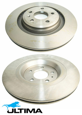 ULTIMA REAR VENTED DISC BRAKE ROTOR SET FOR AUDI Q5 8R CCWA CDUD CTBA 3.0L V6