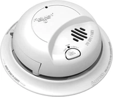 BRK First Alert 9120B-Smoke Detector, Hardwired Alarm with Battery Backup, White
