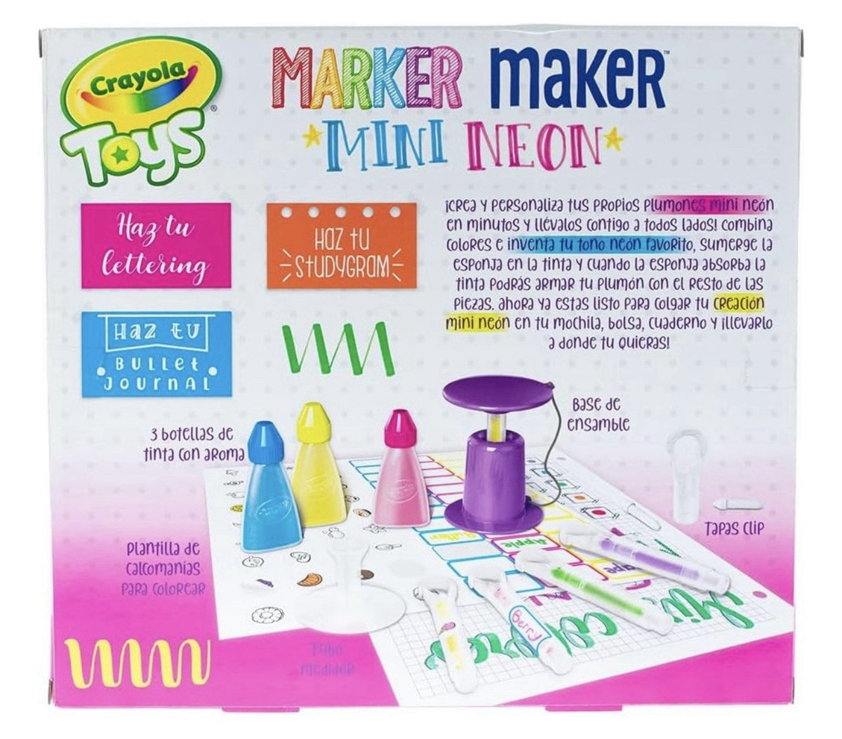 MARKER MAKER CRAYOLA JUGUETE PARA NIÑOS EN ESPAÑOL